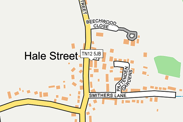 TN12 5JB map - OS OpenMap – Local (Ordnance Survey)