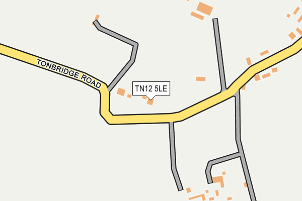 TN12 5LE map - OS OpenMap – Local (Ordnance Survey)