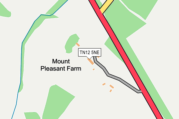 TN12 5NE map - OS OpenMap – Local (Ordnance Survey)