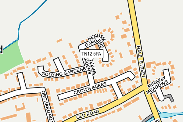 TN12 5PA map - OS OpenMap – Local (Ordnance Survey)