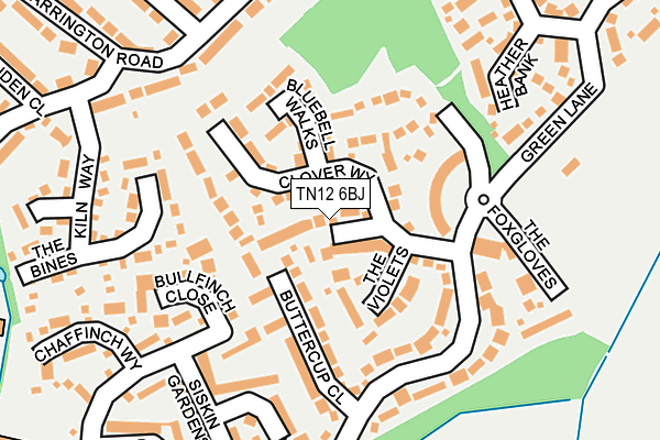 TN12 6BJ map - OS OpenMap – Local (Ordnance Survey)
