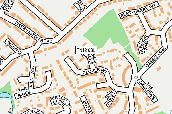 TN12 6BL map - OS OpenMap – Local (Ordnance Survey)