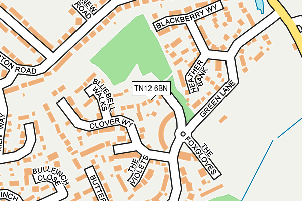 TN12 6BN map - OS OpenMap – Local (Ordnance Survey)