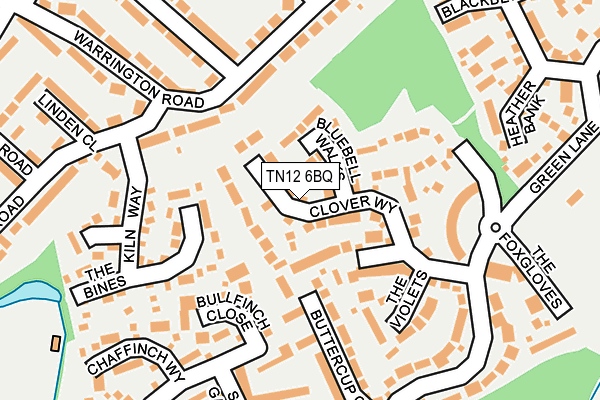 TN12 6BQ map - OS OpenMap – Local (Ordnance Survey)