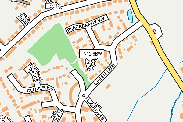 TN12 6BW map - OS OpenMap – Local (Ordnance Survey)