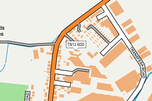 TN12 6DD map - OS OpenMap – Local (Ordnance Survey)