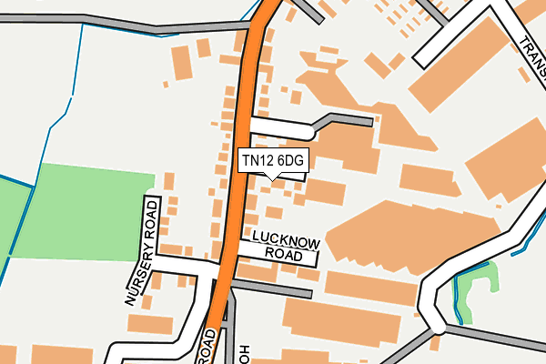 TN12 6DG map - OS OpenMap – Local (Ordnance Survey)