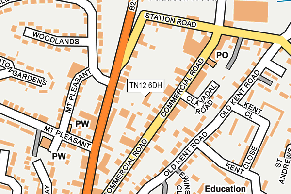 TN12 6DH map - OS OpenMap – Local (Ordnance Survey)
