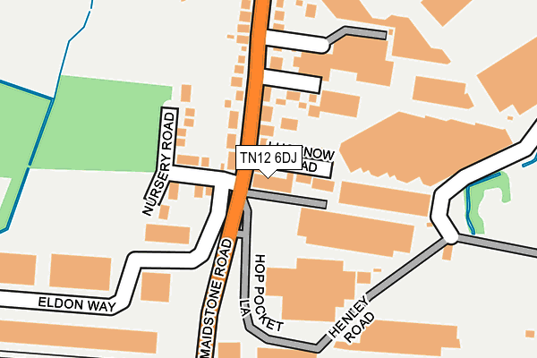 TN12 6DJ map - OS OpenMap – Local (Ordnance Survey)