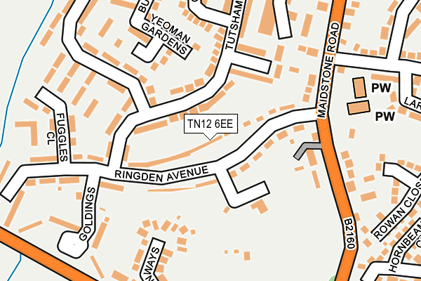 TN12 6EE map - OS OpenMap – Local (Ordnance Survey)