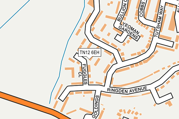 TN12 6EH map - OS OpenMap – Local (Ordnance Survey)