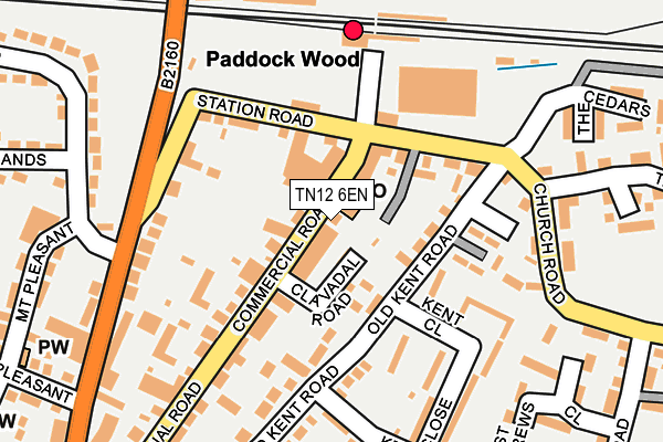 Map of PADDOCK WOOD CARDS LIMITED at local scale