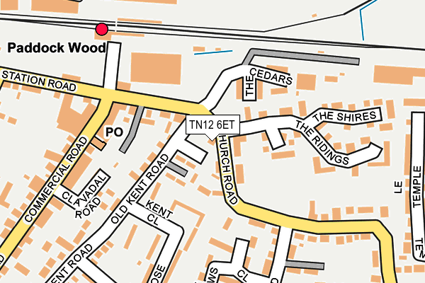 TN12 6ET map - OS OpenMap – Local (Ordnance Survey)