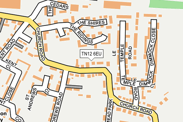 TN12 6EU map - OS OpenMap – Local (Ordnance Survey)