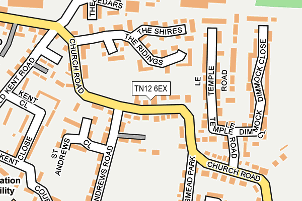 TN12 6EX map - OS OpenMap – Local (Ordnance Survey)