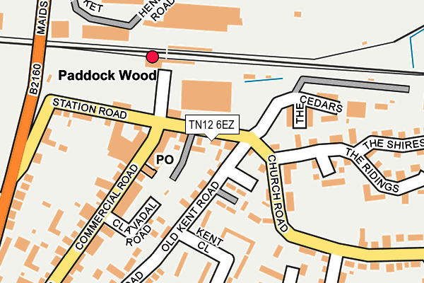 Map of SIMLA CUSINE PADDOCK WOOD LIMITED at local scale