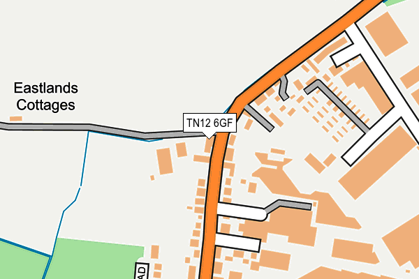 TN12 6GF map - OS OpenMap – Local (Ordnance Survey)
