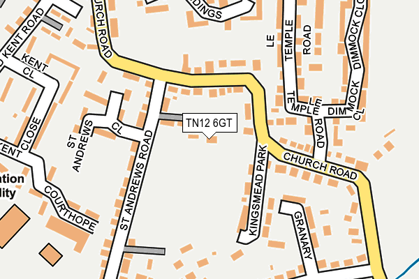 TN12 6GT map - OS OpenMap – Local (Ordnance Survey)