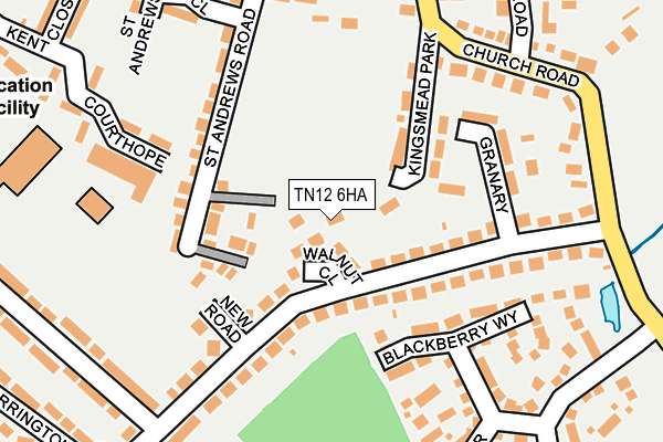 TN12 6HA map - OS OpenMap – Local (Ordnance Survey)