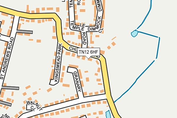 TN12 6HF map - OS OpenMap – Local (Ordnance Survey)