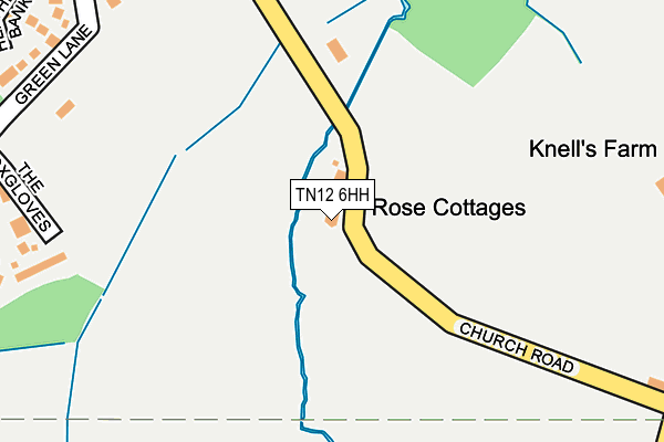 TN12 6HH map - OS OpenMap – Local (Ordnance Survey)