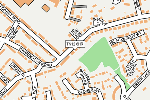 TN12 6HR map - OS OpenMap – Local (Ordnance Survey)