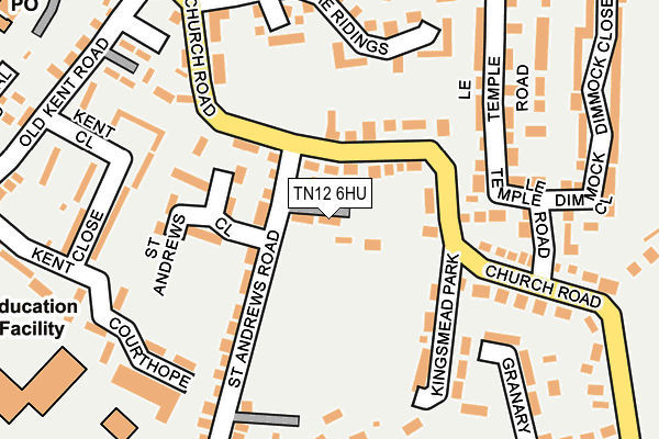 TN12 6HU map - OS OpenMap – Local (Ordnance Survey)