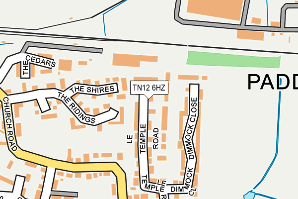 TN12 6HZ map - OS OpenMap – Local (Ordnance Survey)