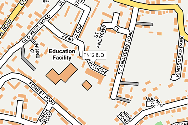 TN12 6JQ map - OS OpenMap – Local (Ordnance Survey)
