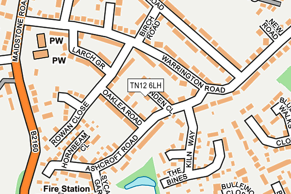 TN12 6LH map - OS OpenMap – Local (Ordnance Survey)
