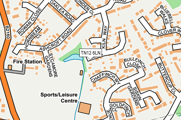 TN12 6LN map - OS OpenMap – Local (Ordnance Survey)