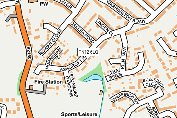 TN12 6LQ map - OS OpenMap – Local (Ordnance Survey)