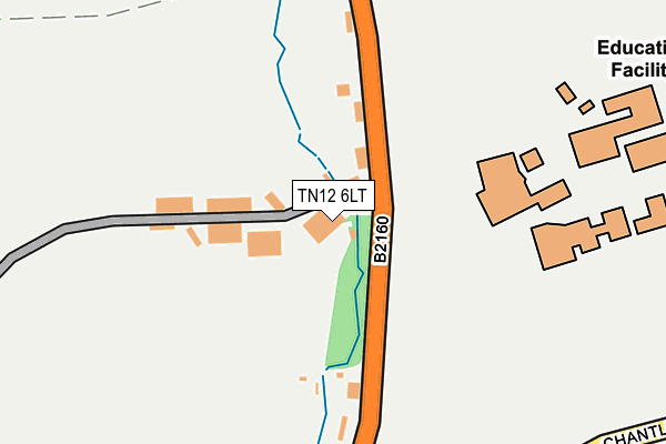 TN12 6LT map - OS OpenMap – Local (Ordnance Survey)