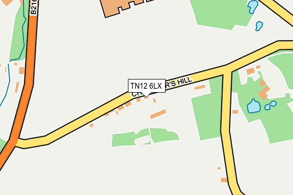 TN12 6LX map - OS OpenMap – Local (Ordnance Survey)