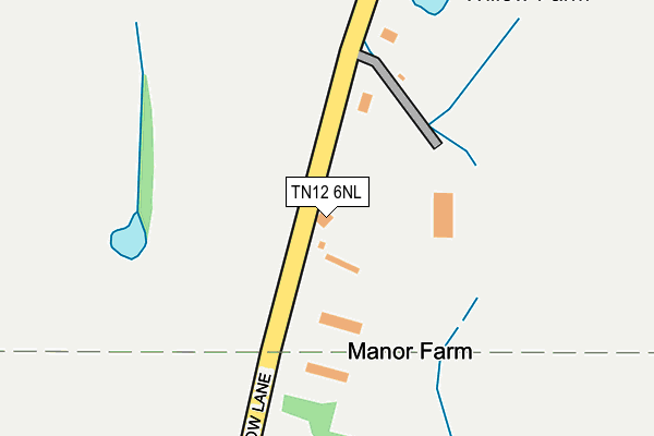 TN12 6NL map - OS OpenMap – Local (Ordnance Survey)