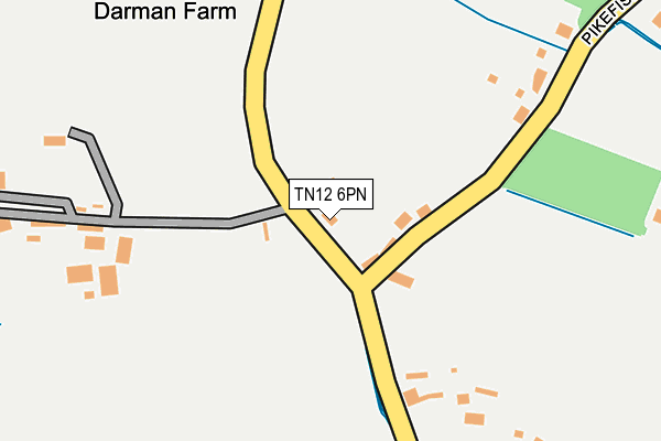 TN12 6PN map - OS OpenMap – Local (Ordnance Survey)