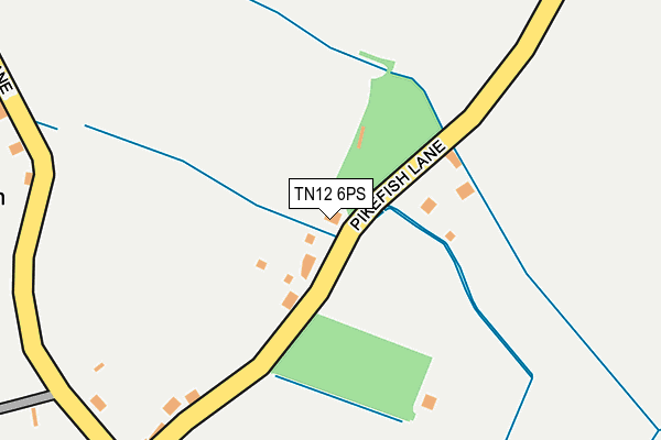 TN12 6PS map - OS OpenMap – Local (Ordnance Survey)
