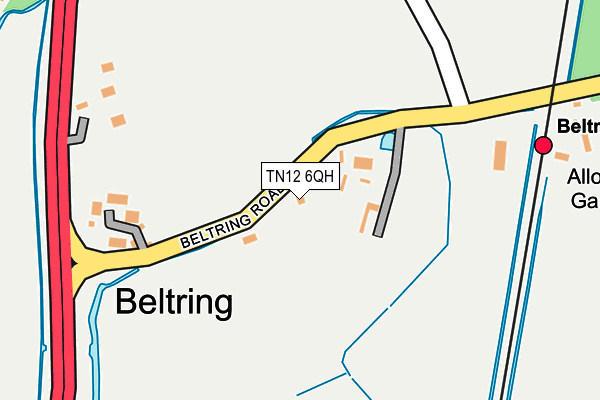 TN12 6QH map - OS OpenMap – Local (Ordnance Survey)