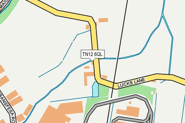 TN12 6QL map - OS OpenMap – Local (Ordnance Survey)