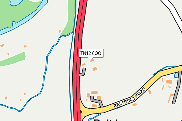 TN12 6QQ map - OS OpenMap – Local (Ordnance Survey)