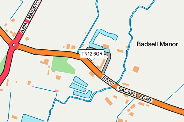 TN12 6QR map - OS OpenMap – Local (Ordnance Survey)