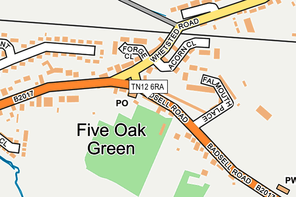 TN12 6RA map - OS OpenMap – Local (Ordnance Survey)
