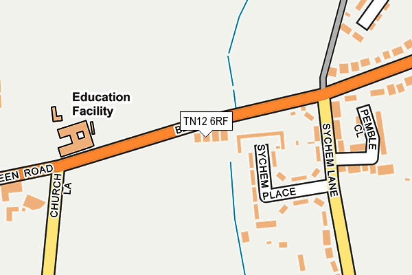 TN12 6RF map - OS OpenMap – Local (Ordnance Survey)