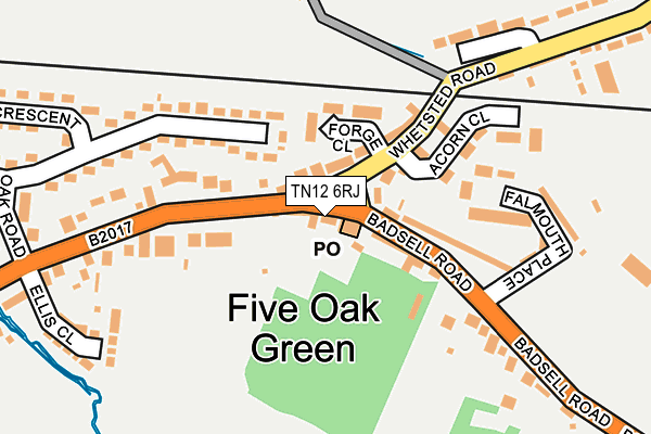 TN12 6RJ map - OS OpenMap – Local (Ordnance Survey)