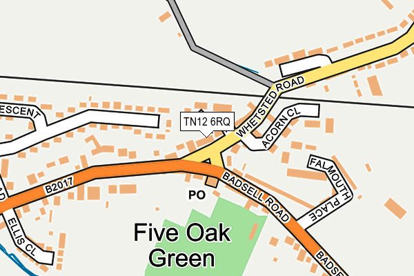 TN12 6RQ map - OS OpenMap – Local (Ordnance Survey)