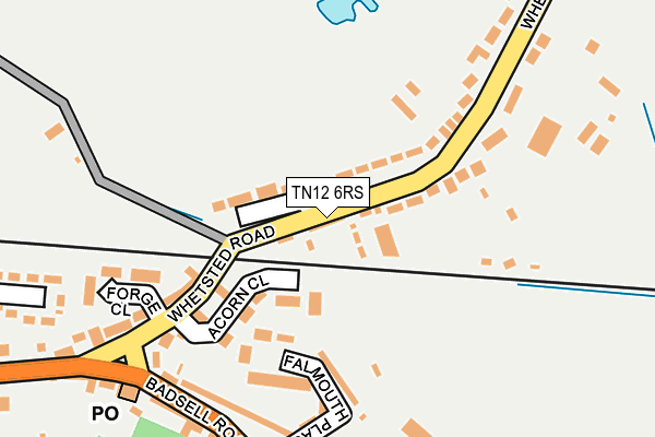 TN12 6RS map - OS OpenMap – Local (Ordnance Survey)