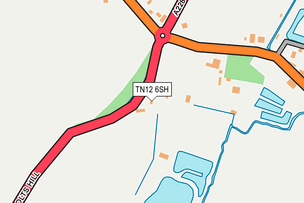 TN12 6SH map - OS OpenMap – Local (Ordnance Survey)