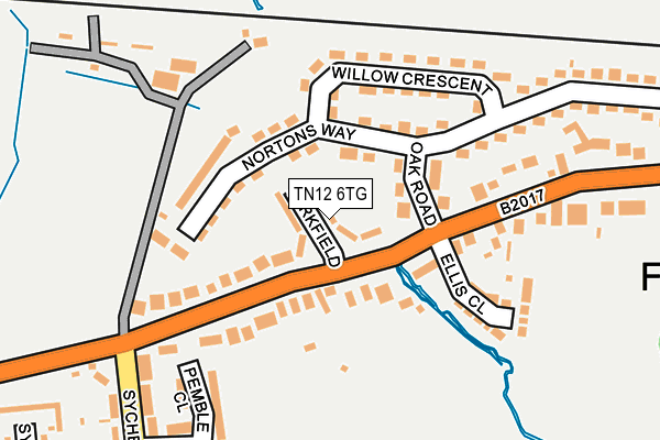 TN12 6TG map - OS OpenMap – Local (Ordnance Survey)