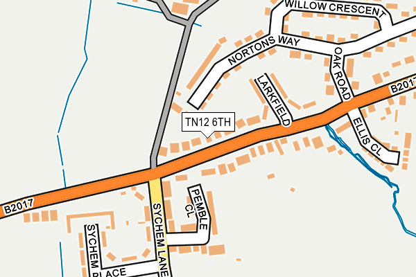 TN12 6TH map - OS OpenMap – Local (Ordnance Survey)