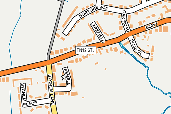 TN12 6TJ map - OS OpenMap – Local (Ordnance Survey)